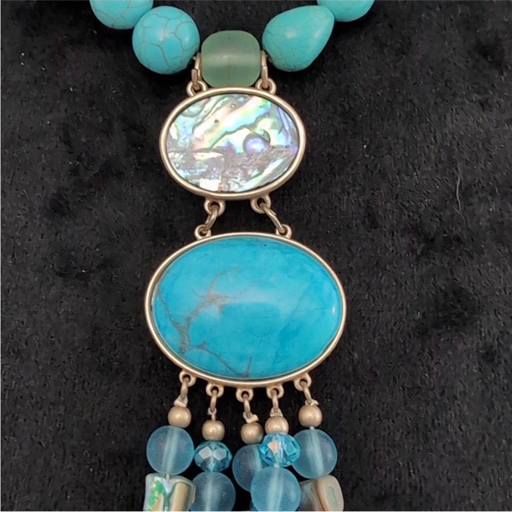 Chico's, retired, "Lily" pendant necklace. - Picture 4 of 9